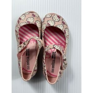 Mini Melissa‎ Hello Kitty Pink Flats Shoes Toddler Girl Size 3